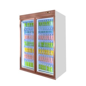 Multi Door Merchandiser Upright Display Chiller With Adjustable Shelf