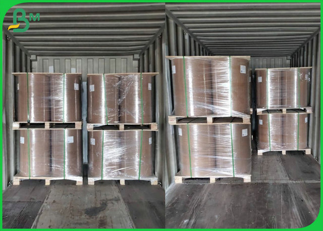 A0 A1 70gsm 80gsm Brown Color Unbleached Softwood Pulp Kraft Paper For Shipping Bags 