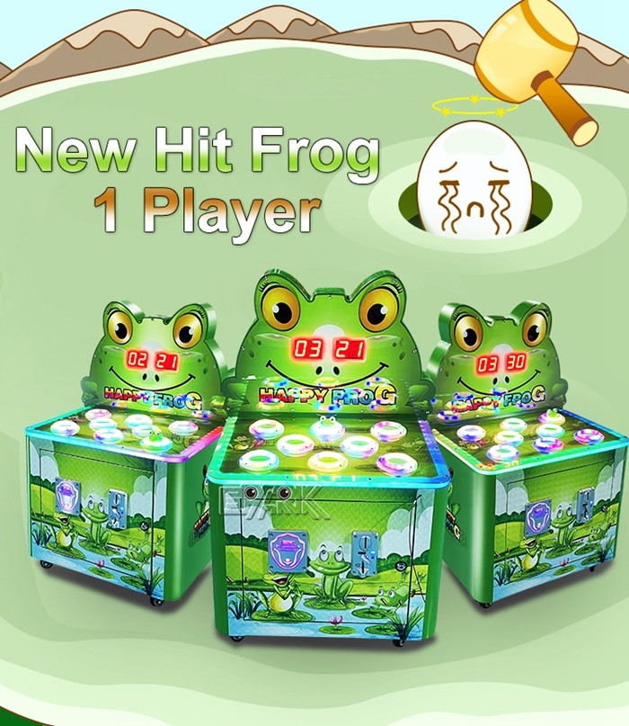 New Hit Frog Kids Coin Operated Whack A Mole Hitting Crazy Frog Hammer Game