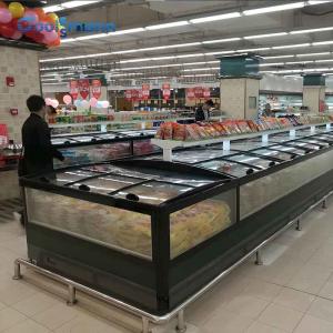  Combined Supermarket Island Freezer Open Top Deep Display Fridge Manufactures