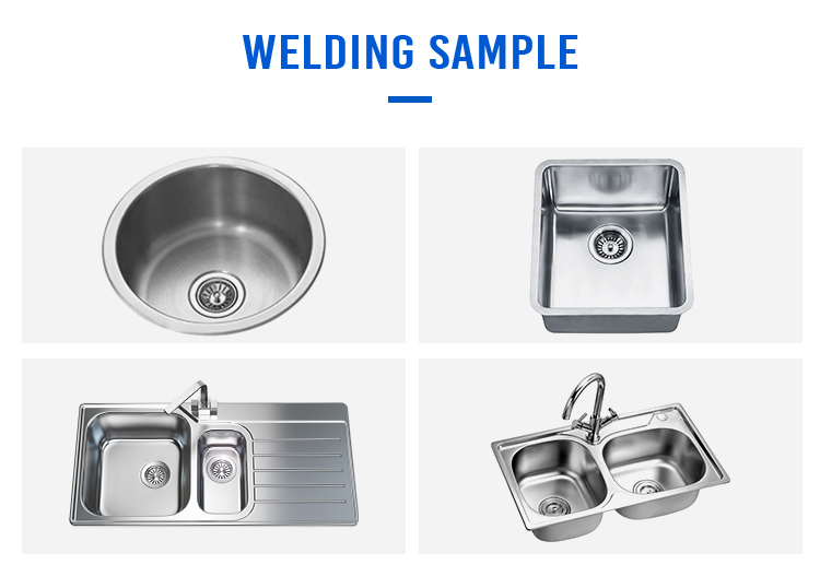 HWASHI Inox SS Kitchen Double Sink Seam Stainless Steel Welding Machine