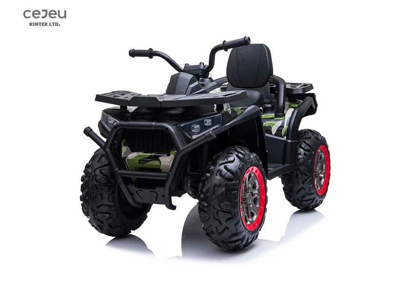 Ride on a four-wheel UTV with powerful batteries and remote control