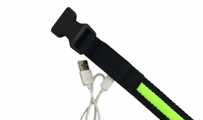 Factory Supply Neck Designs Light Strip Leather Dog Collar