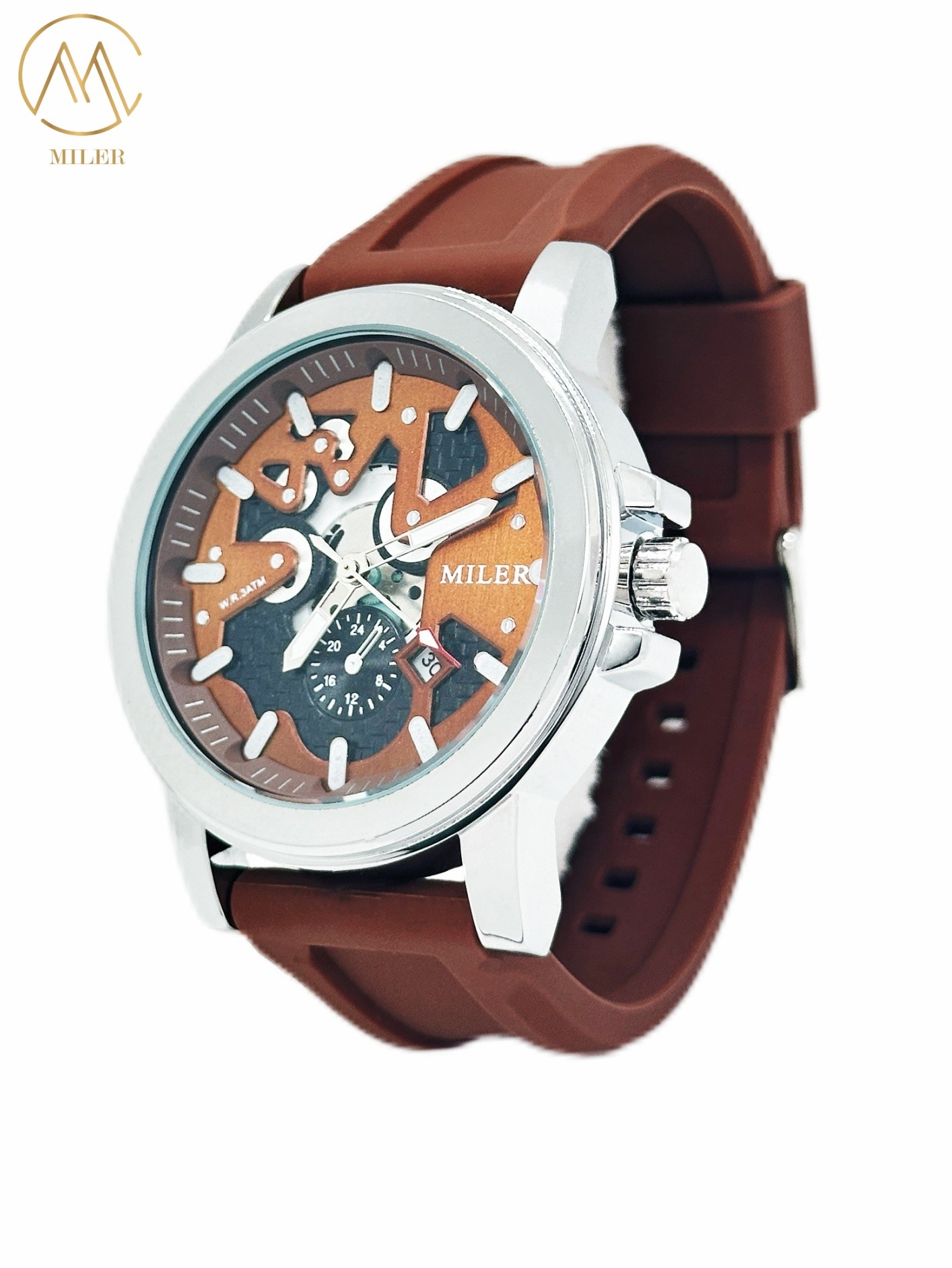 Brand Luxury Sports Wrist Watches Silicone Band Luminous Clock Calendar Wristwatch