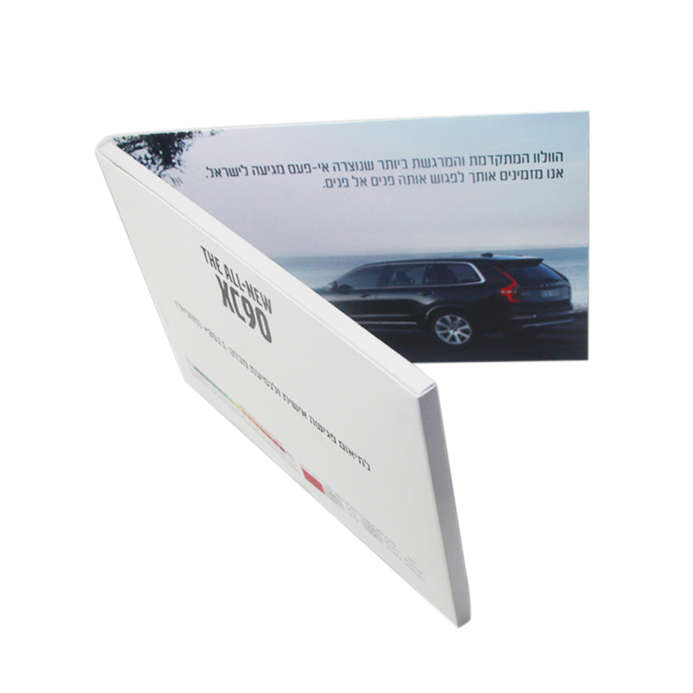 HD 5 Inch Ips Lcd Panel Video Card Advertising Display CMYK Color