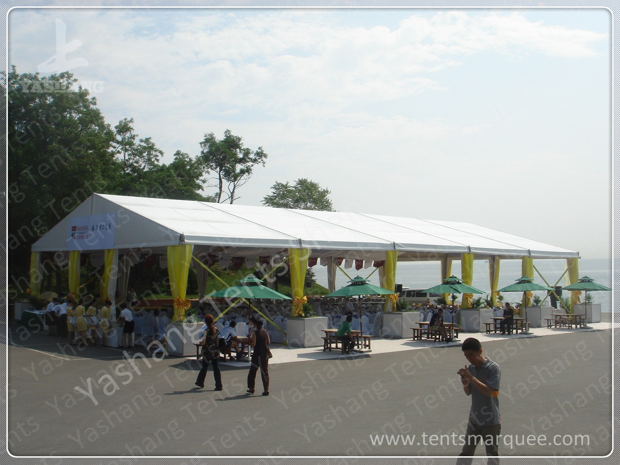 PVC Fabric Aluminum Frame Outdoor Car Exhibition Tent with UV Resistance