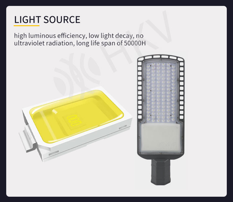 Parking Lot IP65 Waterproof LED Street Lights Outdoor Commercial Area Road Lighting
