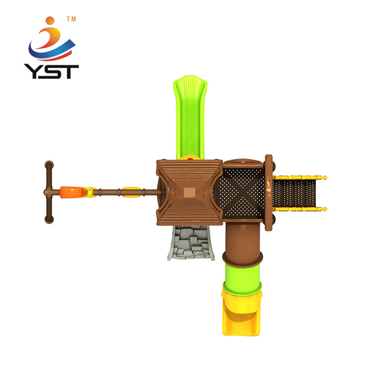 Plastic Film Combined Kids Playground Slide Outdoor Playground Equipment