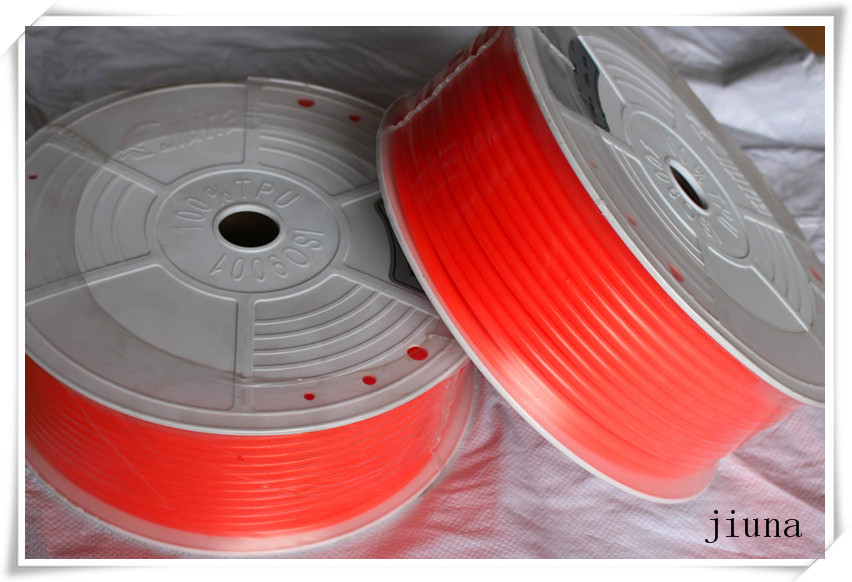 Orange Polyurethane Round Belt High Impact Resistance 85A - 90A Hardness