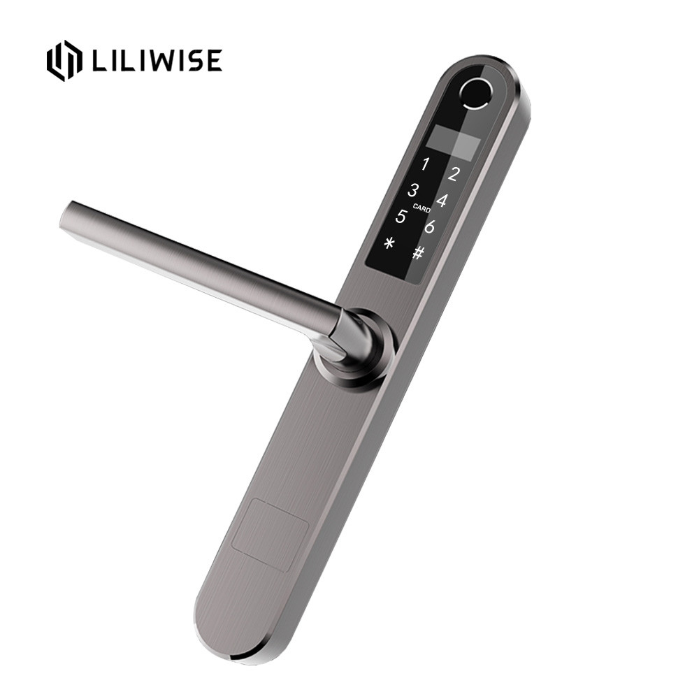  OLED Display Screen Smart Fingerprint Aluminum Door Lock With 2 Years Warranty Manufactures