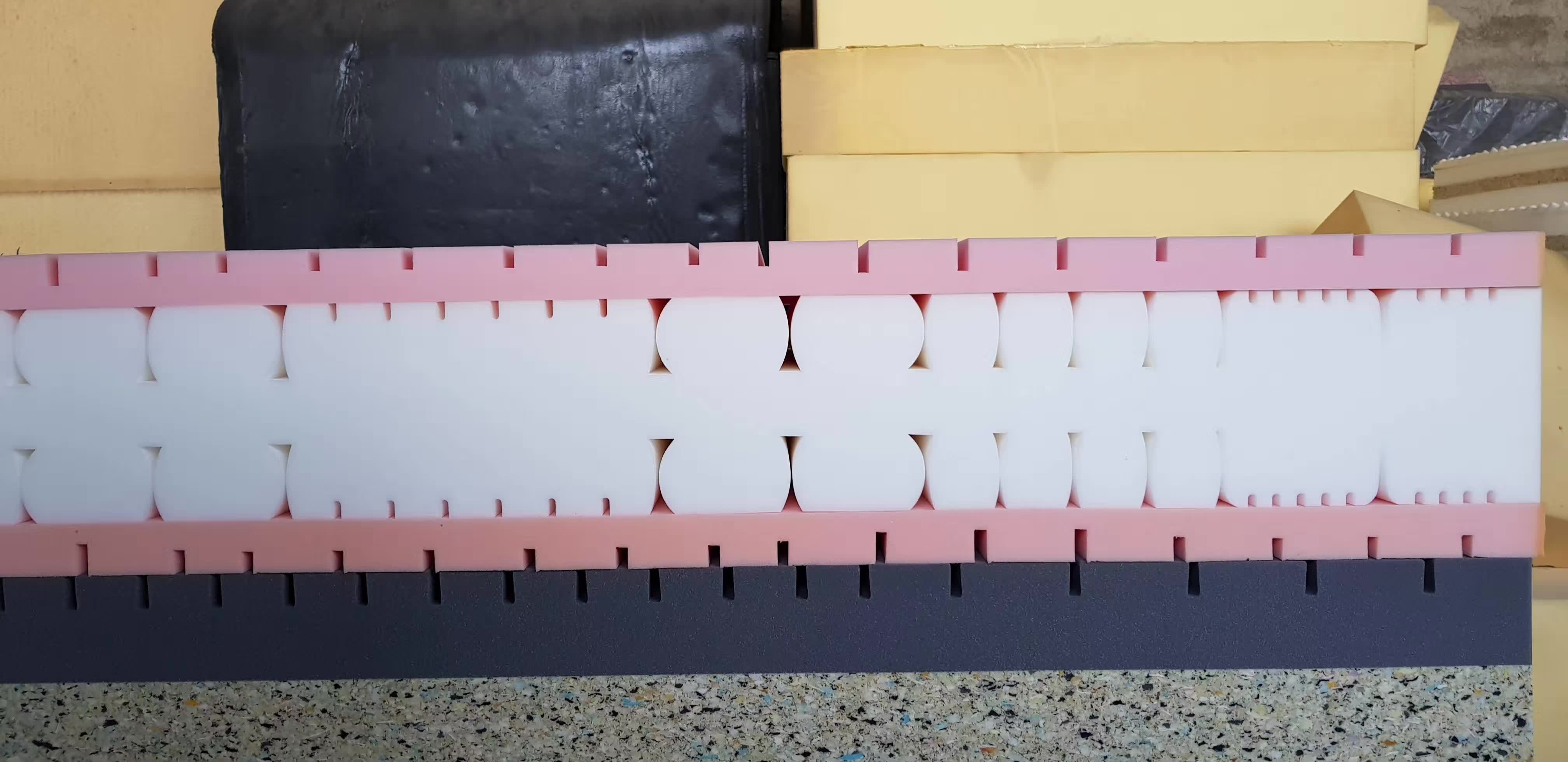 High Rebond And Memory Foam Making Production Line Five Formular Continuous