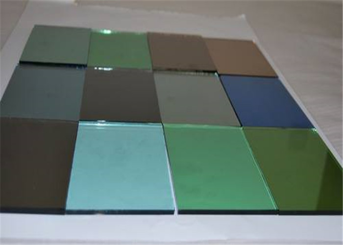 2 mm - 19mm Thickness Color Coated Glass Flat Structure For Industrial Buildings