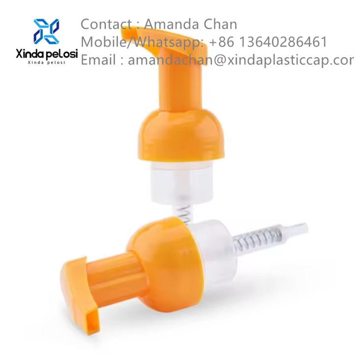 factory Plastic Shampoo Pump Sprayer Silicon Brush Foam Lotion Pump For Bottle