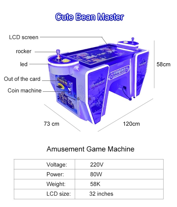 Double Players Cute Baby Tank Cards Or Lottery Tickets Coin Operated Amusement Game