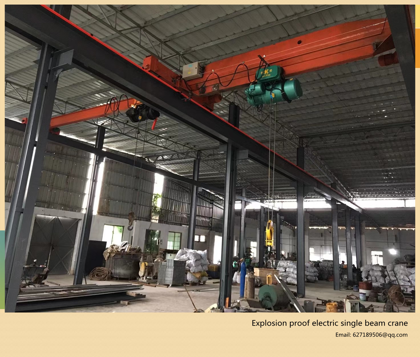 LB6t explosion-proof electric single beam crane, explosion-proof truss, explosion-proof hoist and explosion-proof crane