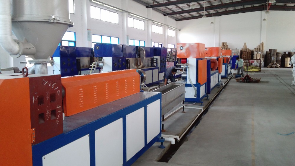 Double Screw Automatic PP Strap Making Machine Plastic Making Machine with 2 Lines Semi Auto Pp Strapping Machine