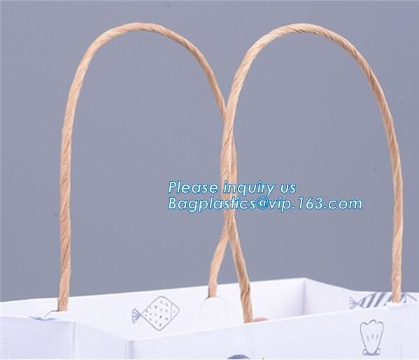 Luxury paper bags with handles Different Sizes,250gsm art paper shopping carrier bag custom printing with handle rope