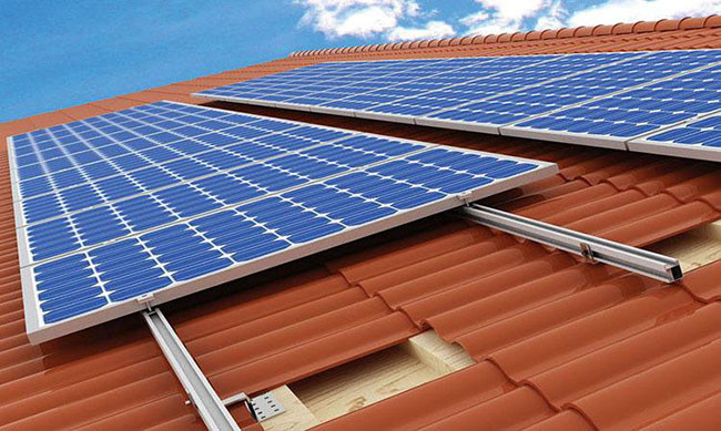 Flexible Aluminum Solar Mounting System For Tile Roof Household System