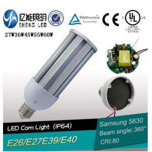  130LM/W E27E40 45W led street light led corn lamp led high bay light led bulb smd5630 cri&gt;80 3 years warranty CE ROHS Manufactures