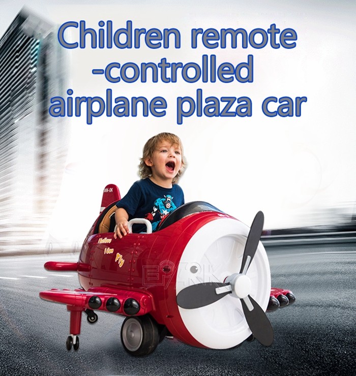 Red And Blue Hot Popular Children Remote Controlled Airplane Plaza Car Kiddie Ride