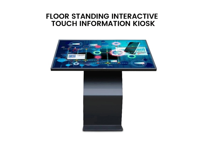 Horizontal Multimedia Display Terminal Interactive Self Service Kiosk 49 Inch