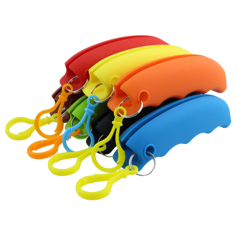 Silicone bag lifting device plastic button carrying device 9*2.3*2.5mm logo customized