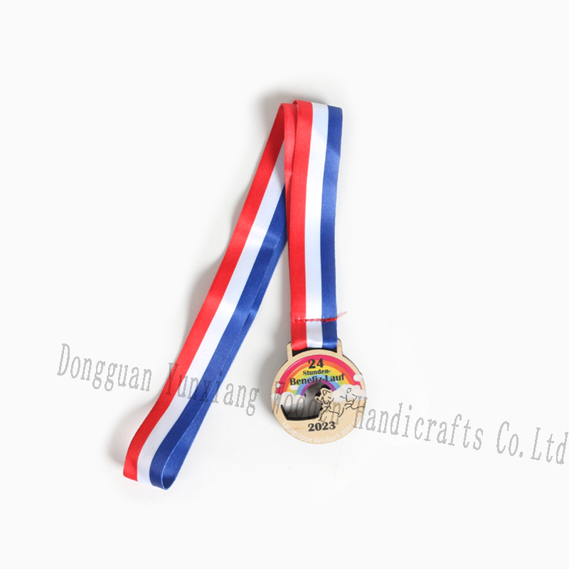 Wooden Award Medals with Neck Ribbons Adults Kids Cheer Medals Winner Medals Award Prize for Sports School