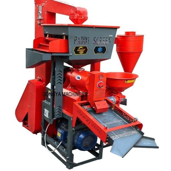 DONGYA AGRO 11KW 700-1500KG Combined Rice Mill Machine with Elevator for