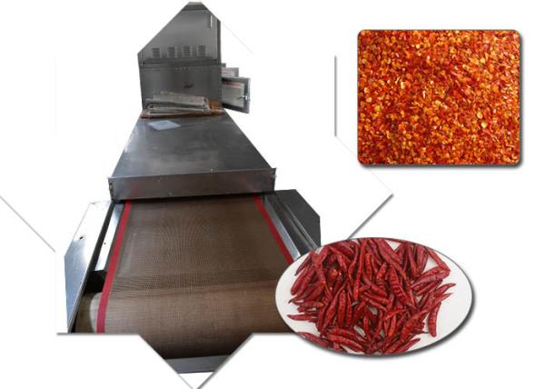 Tunnel Type Microwave Drying Machine , Food Sterilization Equipment For