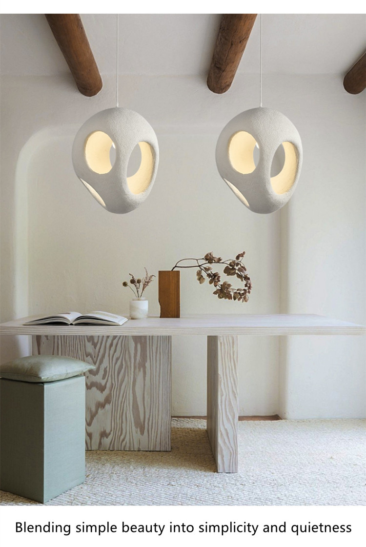 Nordic Minimalism Dining Island LED Chandelier Living Room Bedroom Modern Bar Decoration Wabi-Sabi Lamp(WH-VP-180)