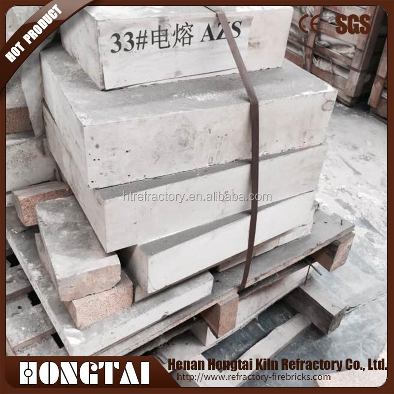 Zircon Raw Material Used Fused Cast AZS Block Alumina Zircon Silica Brick for Refractory