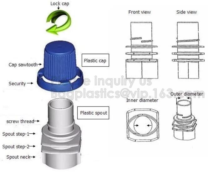 Beverag bag spout pouch drink water in plastic bag coffee pouch with soft spout tap juice bag HOT COFFEE POUCH BAGS