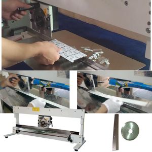 Manual V-cut Pcb Separator with Circular / Linear Blade for 720mm Length