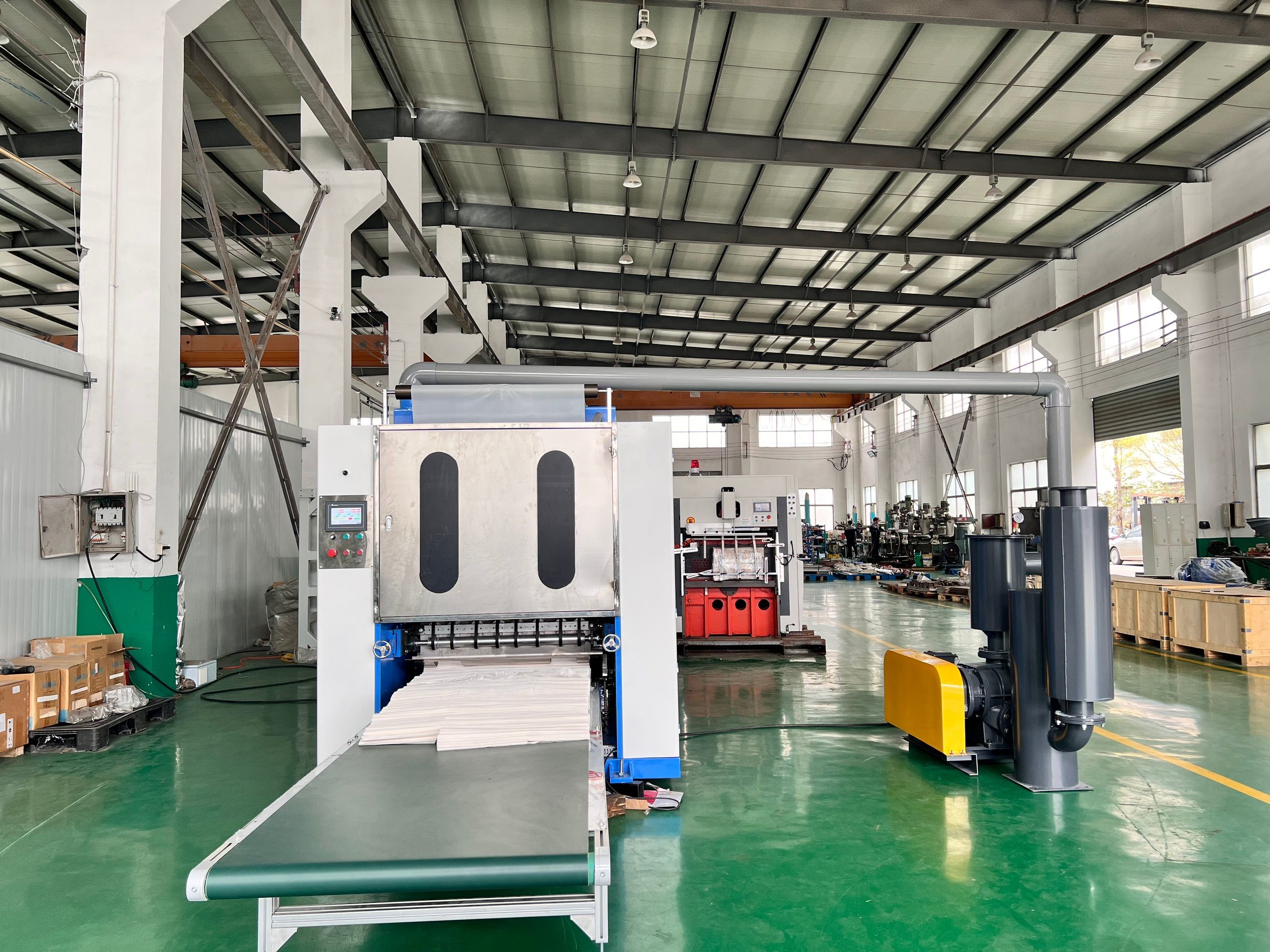 Automatic Extraction Interfolded Plastic Film Pop Out Sheet Cutter Machine