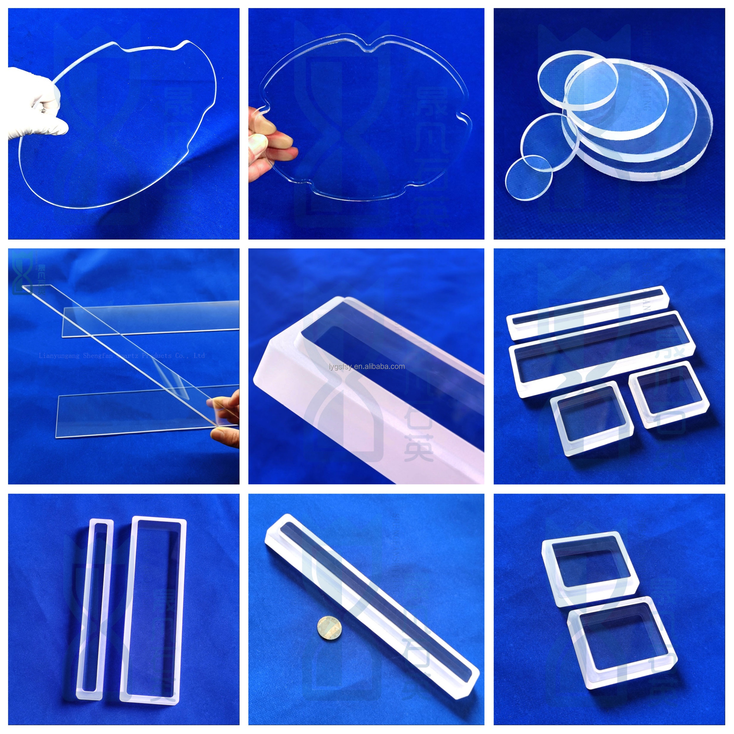 CNC Finishing Custom High Light Transmission Quartz Step Sheet