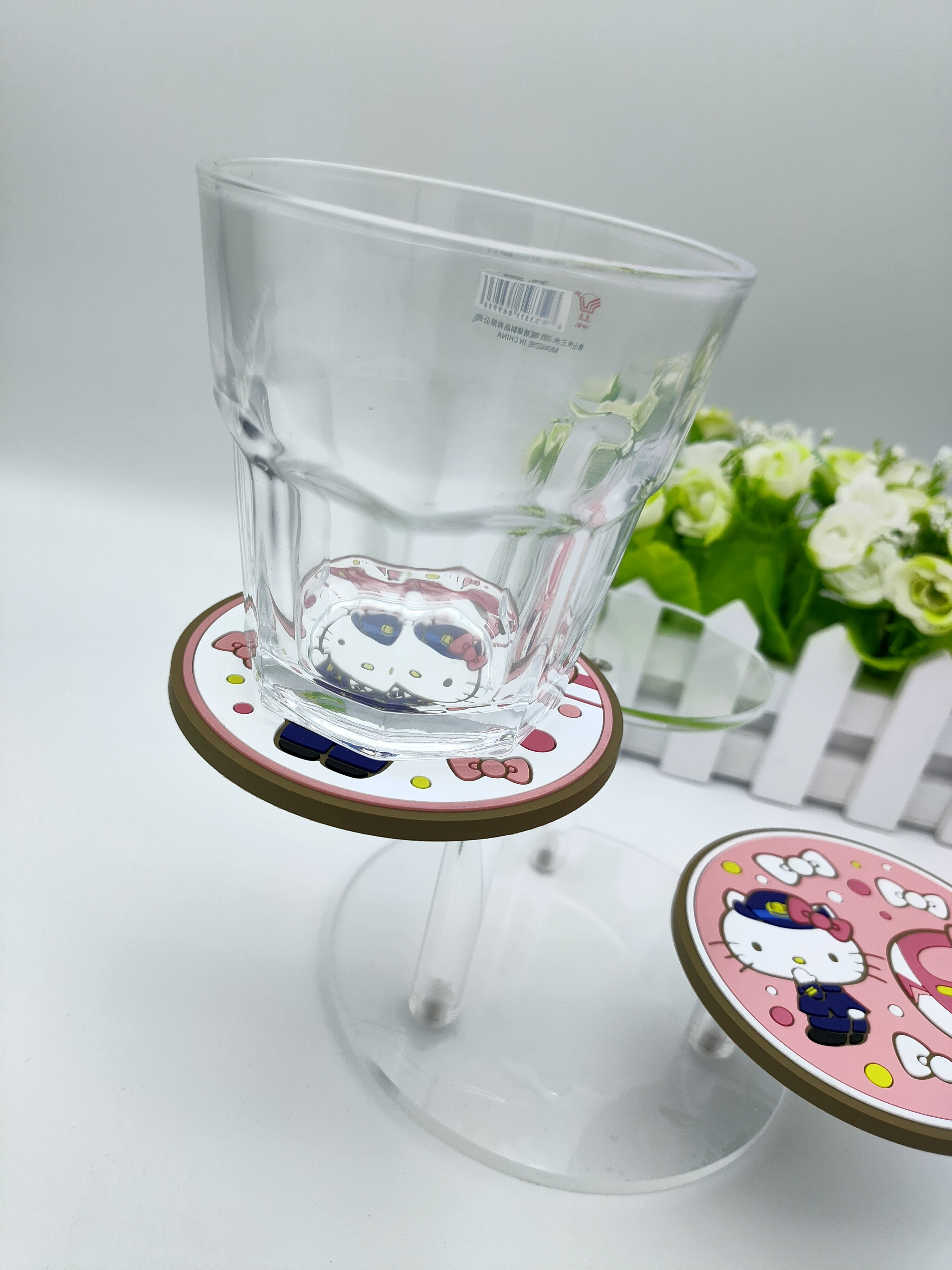 Heatproof Soft PVC Coaster No Spill Thermal Insulation Small Cute