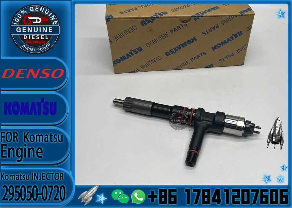 High quality fuel injector 6252-11-3100 295050-0720 with Genuine packing for SAA6D125E-6 engine assembly