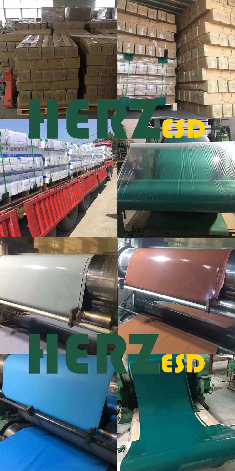 Nritrile Rubber 2-3mm Antistatic EPA Worktable ESD Matting Roll