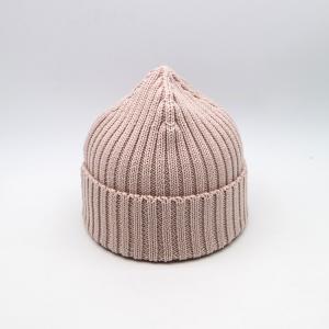 China Ladies Cotton Knit Beanie Hats Winter Cold - Proof Pink on sale
