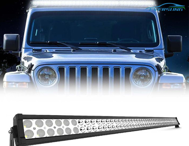 6000K White Car Spares Parts 30000 Lumens IP67 52 Inch Light Bar For Jeep Wrangler