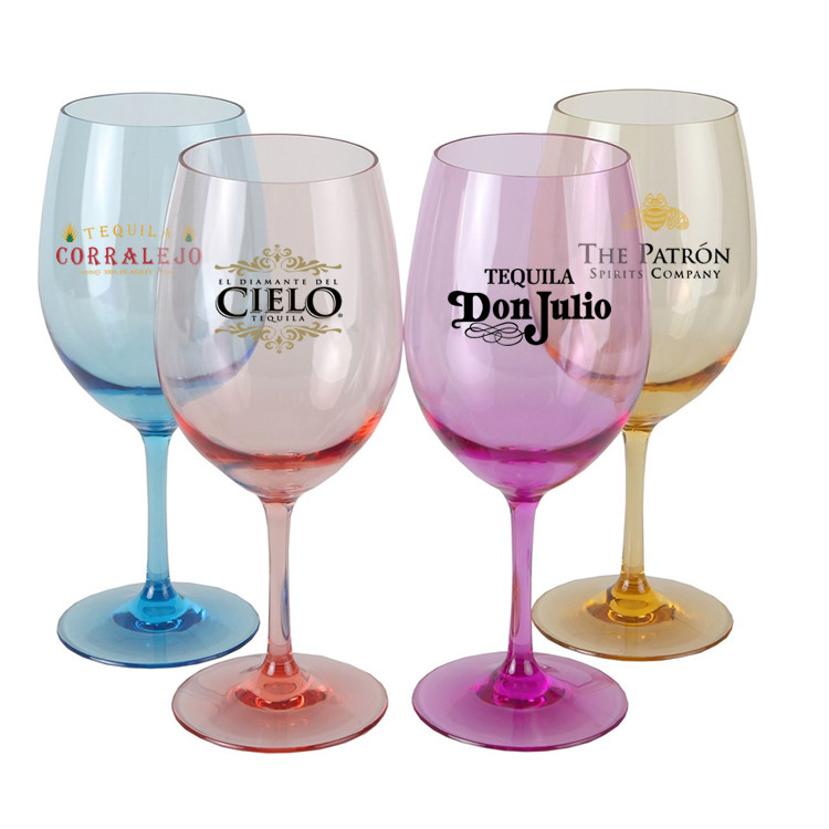 Moet Ice Imperial Branded Wine Accessories Clear BPA Free Tritan Plastic Glasses