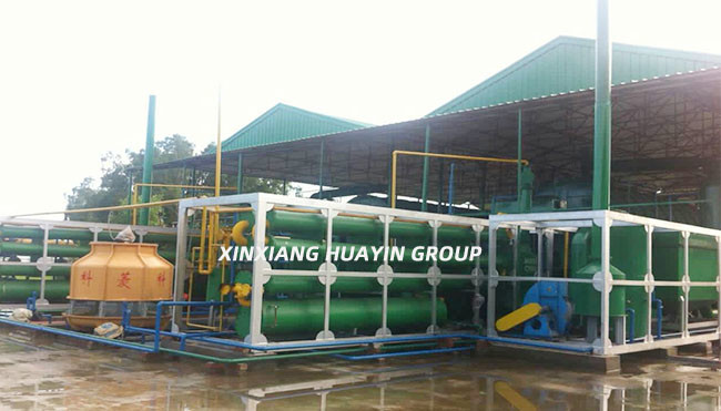 CE Continuous Pyrolysis Plant Environmental Friendly Tyres To Fuel Oil