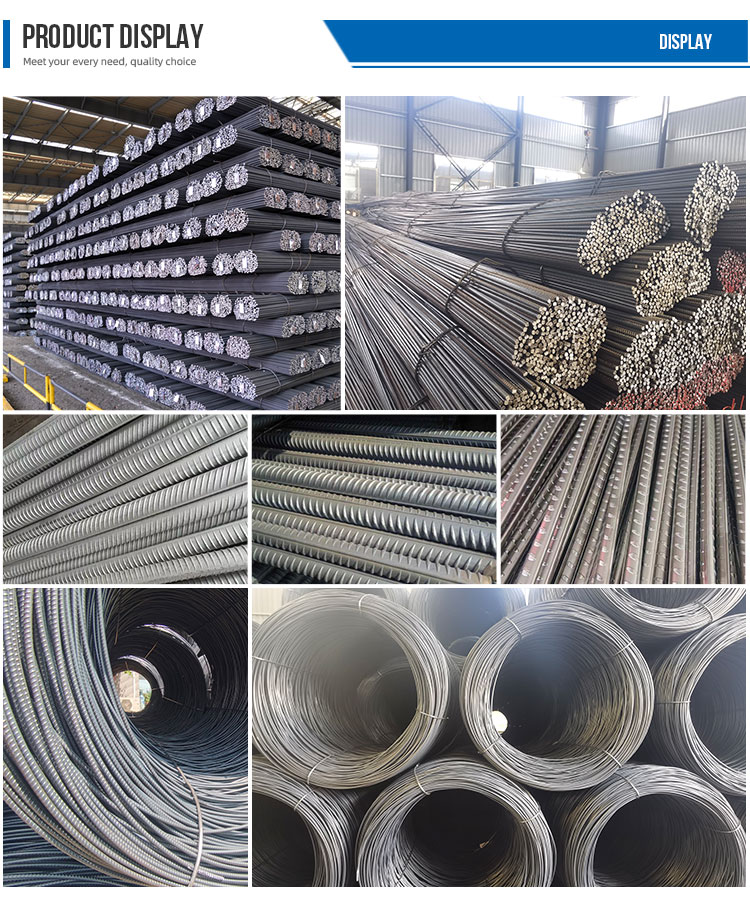 HRB400 Carbon Steel Threaded Bar Building Construction 6mm-20mm Deformed Bar