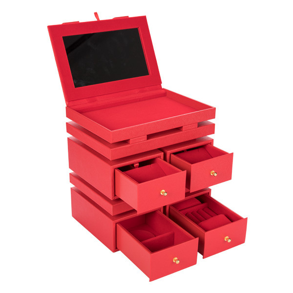 Handmade Luxury Jewelry Box Lockable For Women Custom Logo 10g Weight