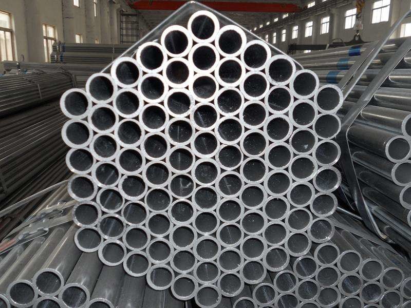 Polished Galvanized Round Pipe Zinc Plated For Uniform Adhesion Long Service Life