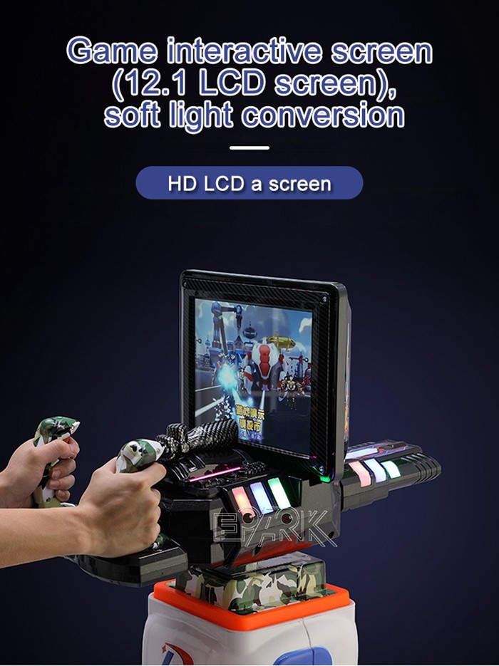 Amusement Park Coin Operated Arcade Game Robot Child Shooting Gun Game Machine