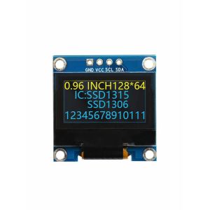 Serial Interface 1.54 Inch OLED Display Panel Blue Color 128x64 Dots 24PIN