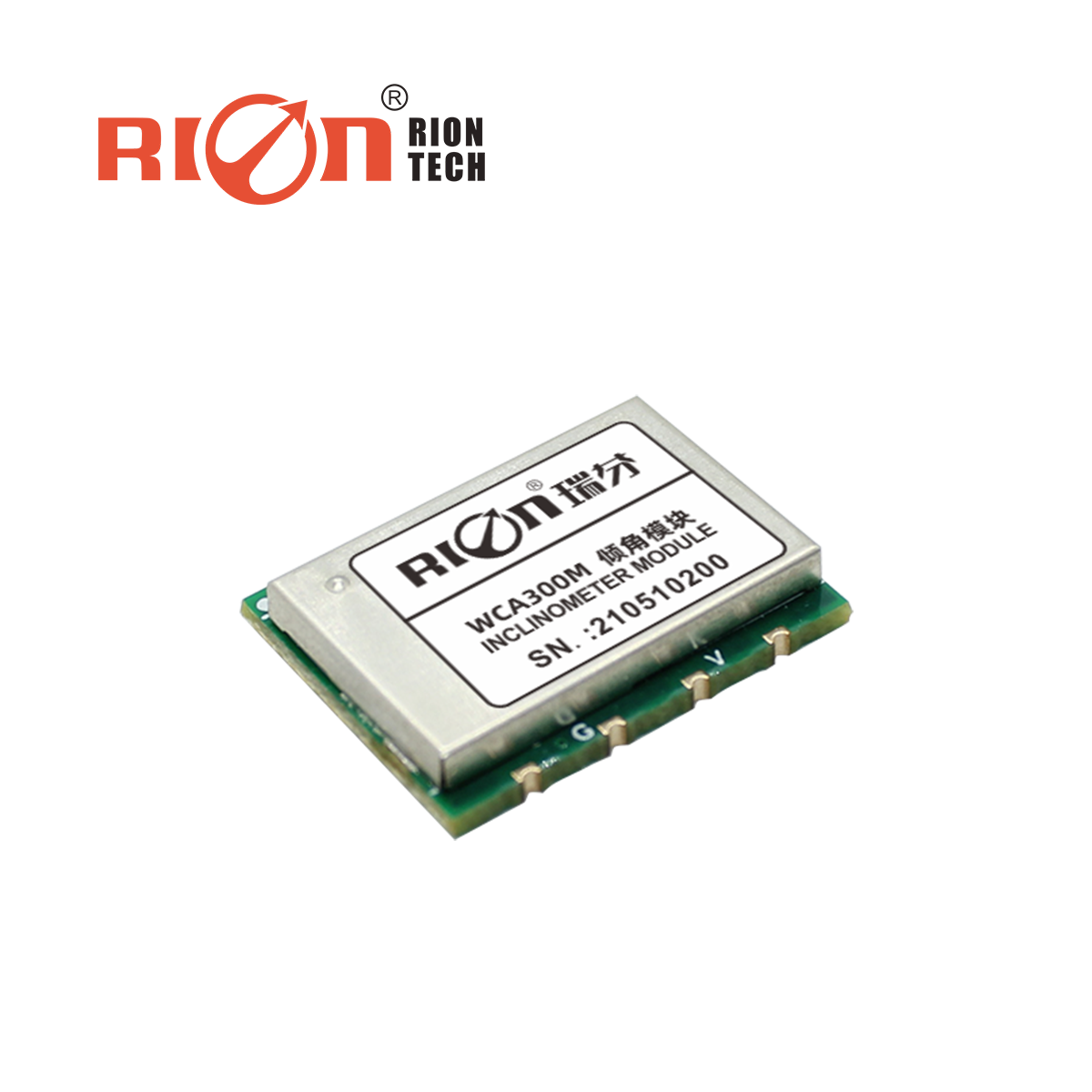 WCA300M Single-Axis Tilt Sensor with 0~360° Range 0.1° Resolution and ±0.2°