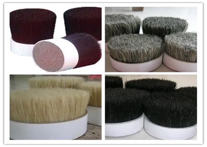 Bleached White / Dyed color Boiled Pig Bristle Animal Hair For Artist Brush Painting Brush