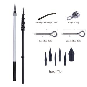  24FT Carbon Fiber Outrigger for Fishing Lightweight High Strength UV Corrosion Resistant Manufactures